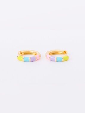 Hey June Rainbow Pastel Huggies